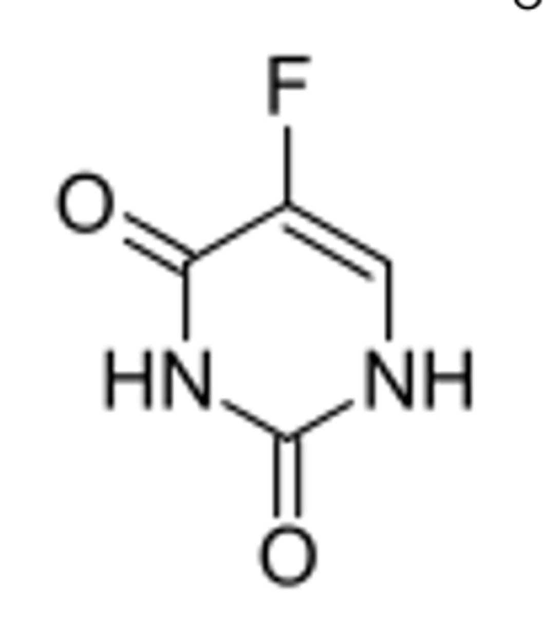 <p>Shown below is a drug that is an antineoplastic agent. Identify if it is a pyrimidine vs. purine antagonists AND if it is a nucleoside.</p>