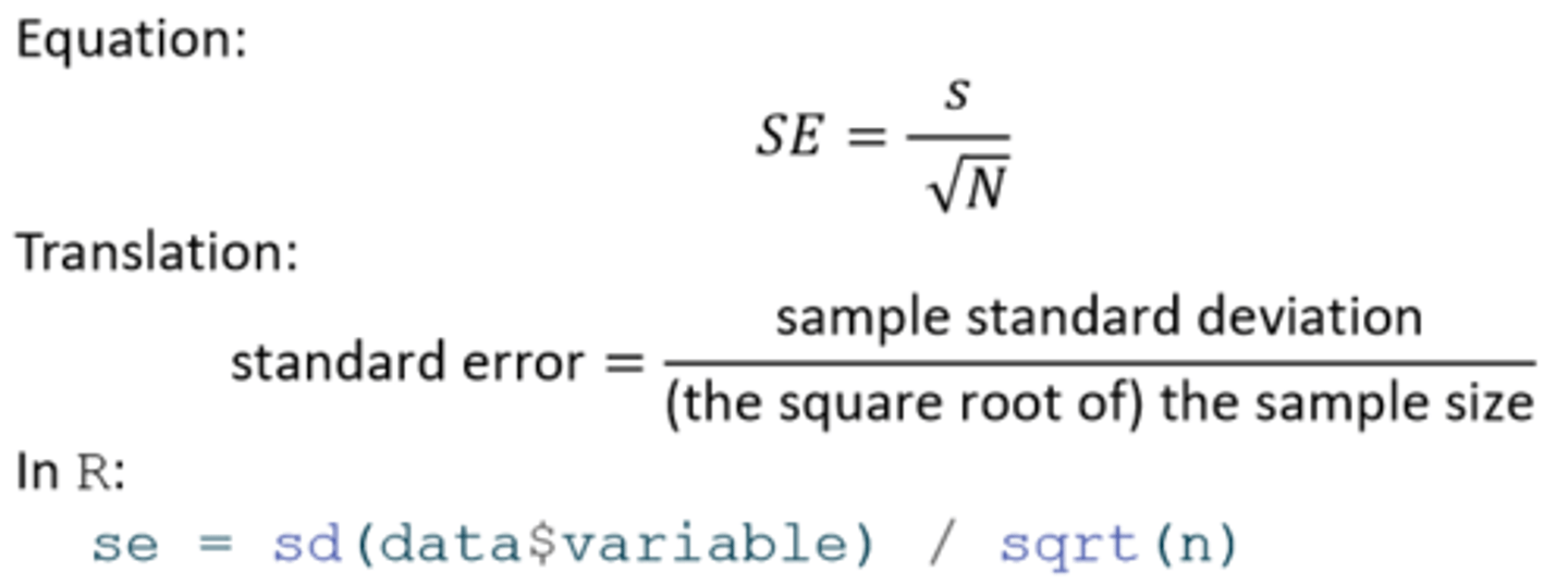 <p>Sampling distributions are only a concept, and we only actually have access to <em>one </em>sample with <em>one </em>mean, therefore to use a standard error to construct an interval we have to estimate it. </p><p>This is done by dividing the sample standard deviation by the square root of the sample size. </p>