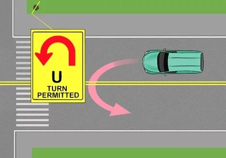 <p><span><span>A U-Turn is not permitted:</span></span></p>