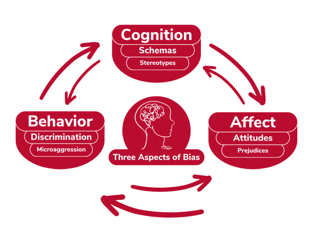 <p><span>Psychological Componets -&gt; Affect(prejudice), Behavior(Discrimination) &amp; Cognition (Stereotyping</span></p>