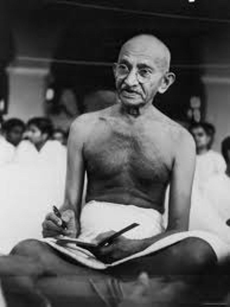 <p>Indian National Congress-nationalist organization with the goal of freeing India.</p><p>Ghandi-Passive Resistance and Civil Disobedience which means fighting back with non-violence and breaking unfair and unjust laws.</p><p>Ghandi -Salt March and homespun movement-wear traditional Indian clothing made in India, from start to finish</p>