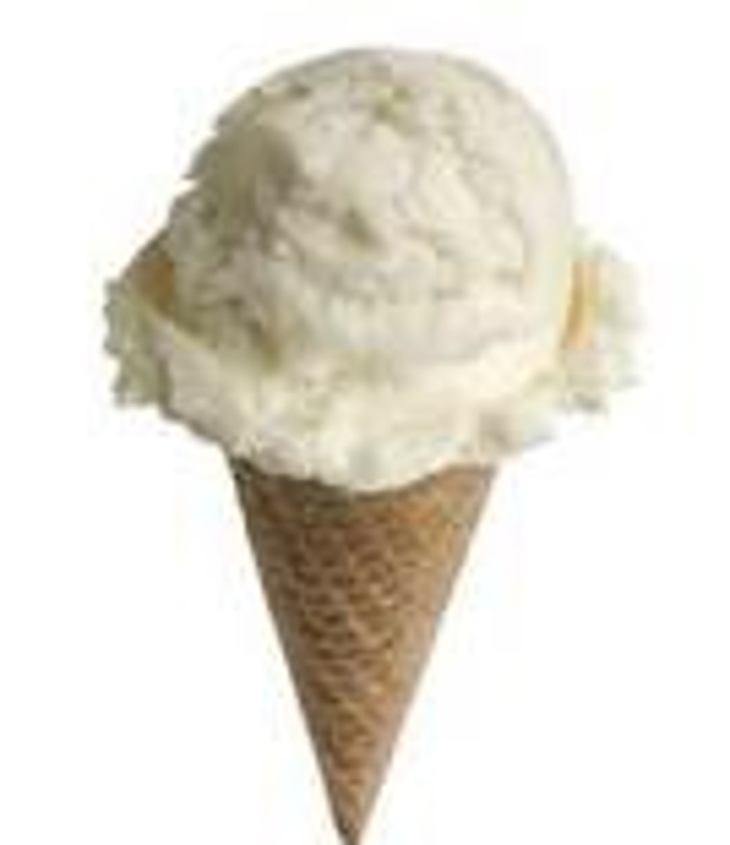 <p>vanilla ice cream</p>