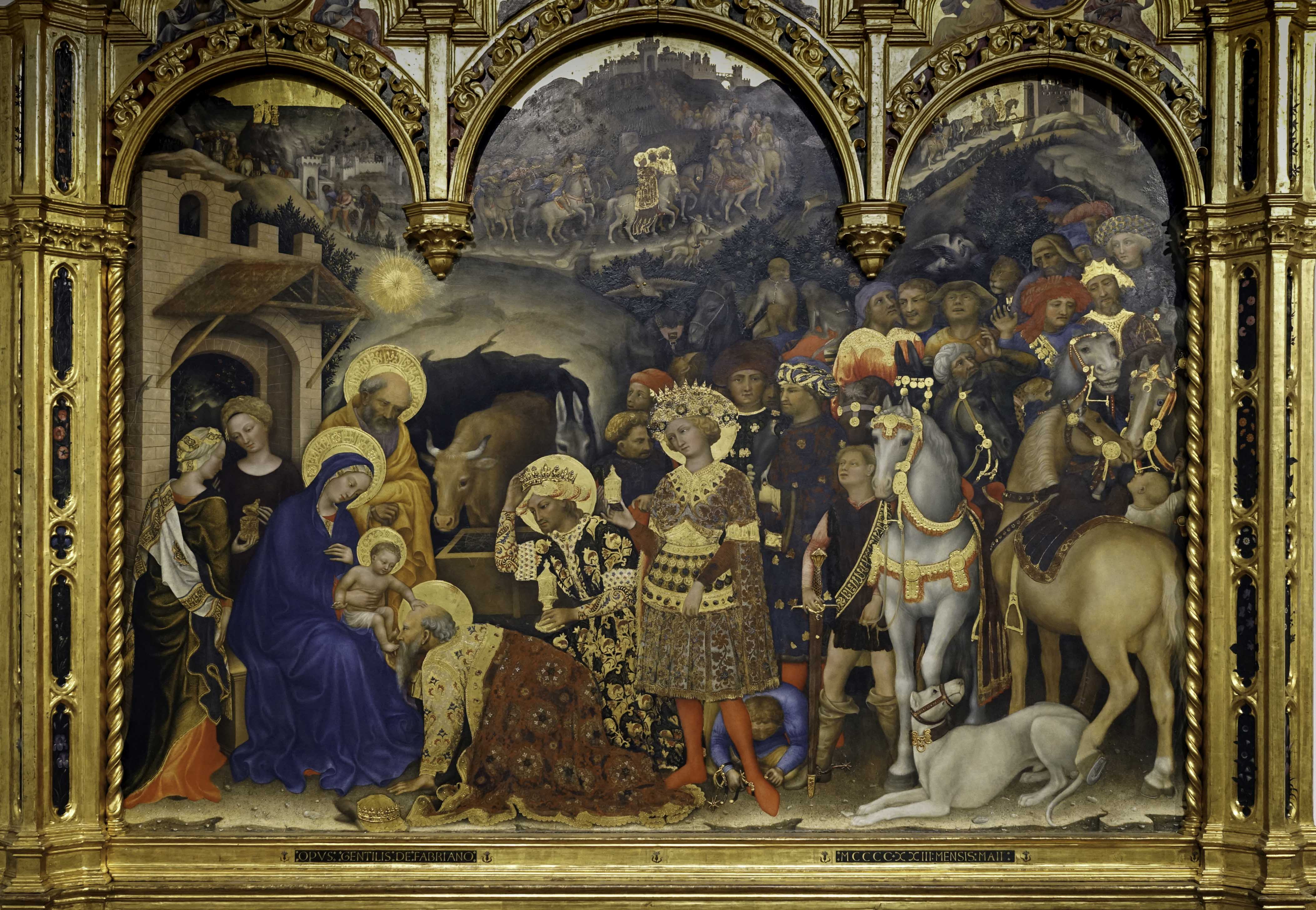 Adoration of the Magi, 1423. Gentile da Fabriano