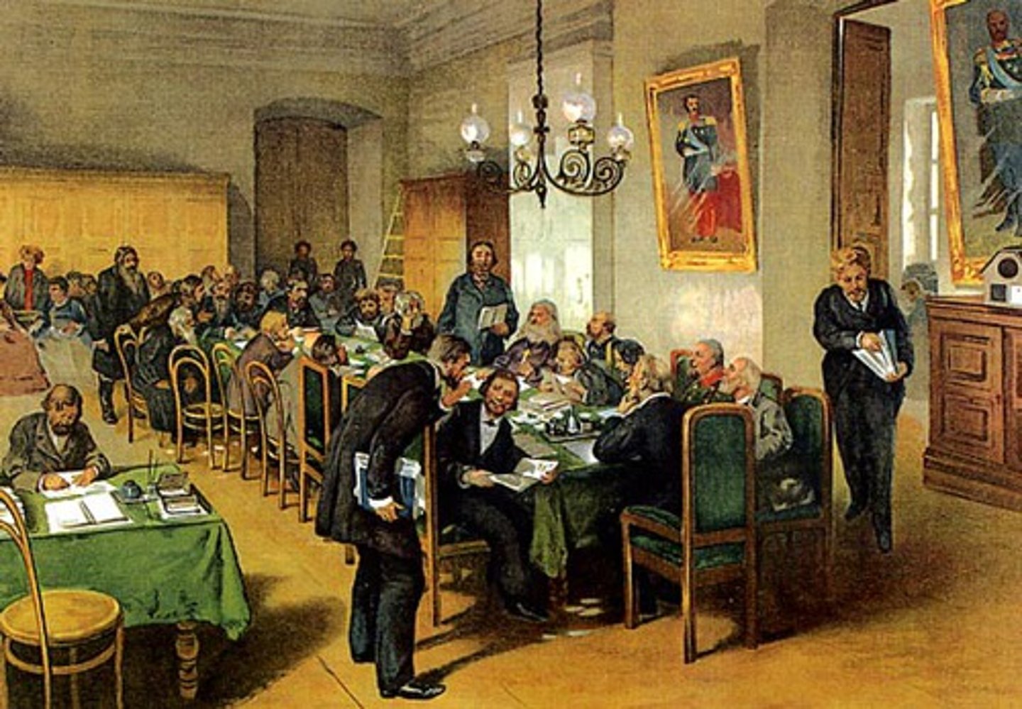 <p>Local assemblies that provided some level of local control and autonomy to the Russian peasants. This system still favored the nobles but it did provide a more equal representation of the people living under its local control.</p>