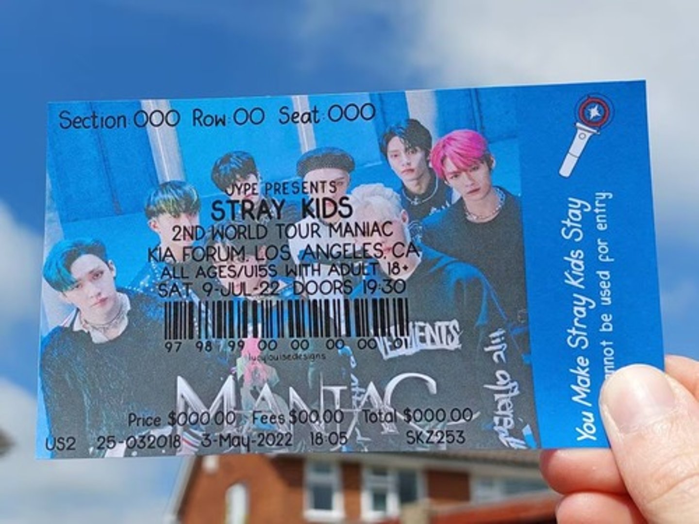 <p>entrada del concierto</p>