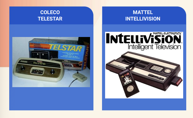 <p>Atari could not interest toy companies in its Pong system</p><p>Once consoles became progammable, toy companies created their own consoles as an expansion of their toy market</p><p>marketed at 6-12 year olds</p>