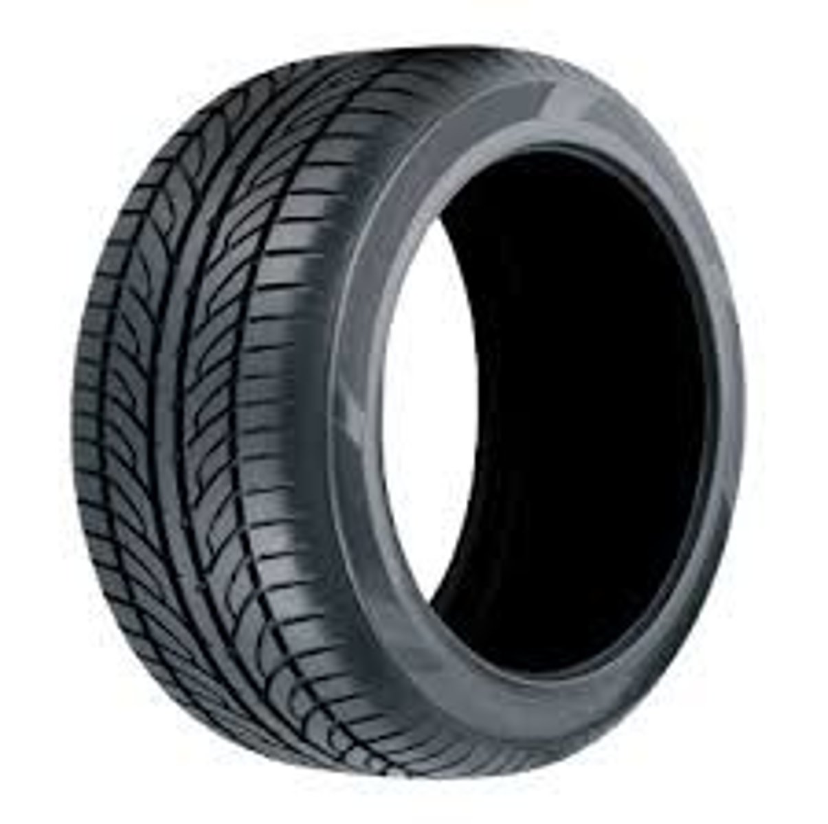 <p>a thick rubber ring that fits around the wheel of a car, bicycle etc</p>