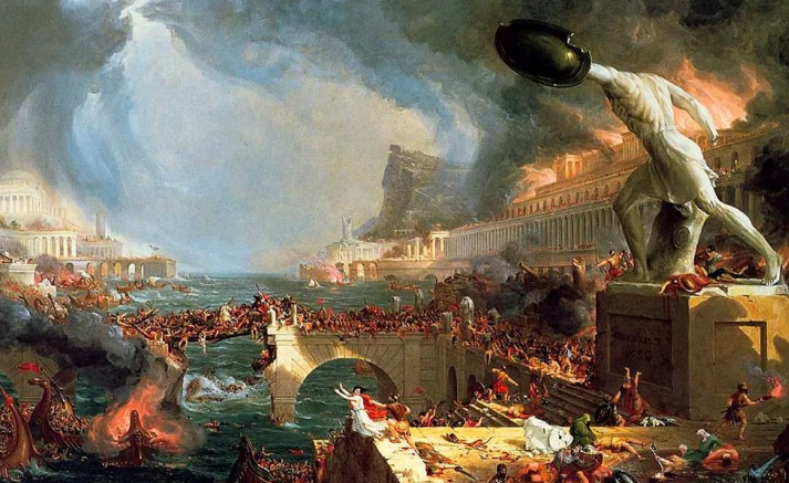 **The Course of Empire Destruction** by Cole Thomas