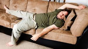 <p>Habitually lazy, not painful </p>