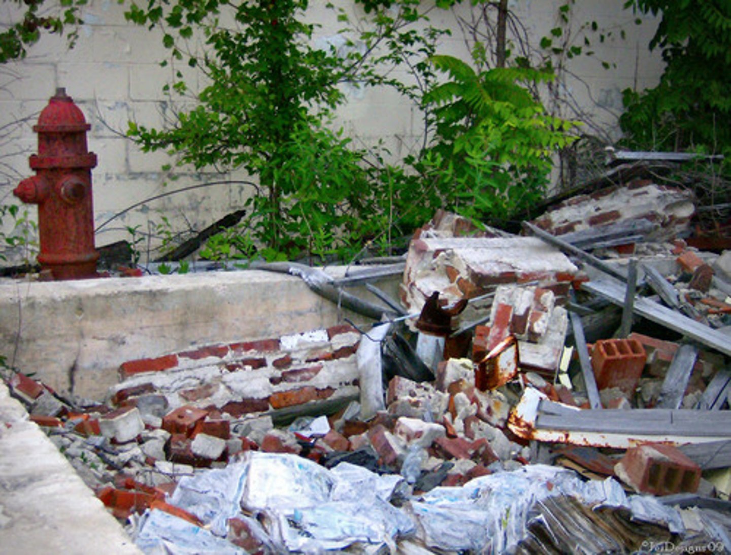 <p>damaged; destroyed; ruined</p>