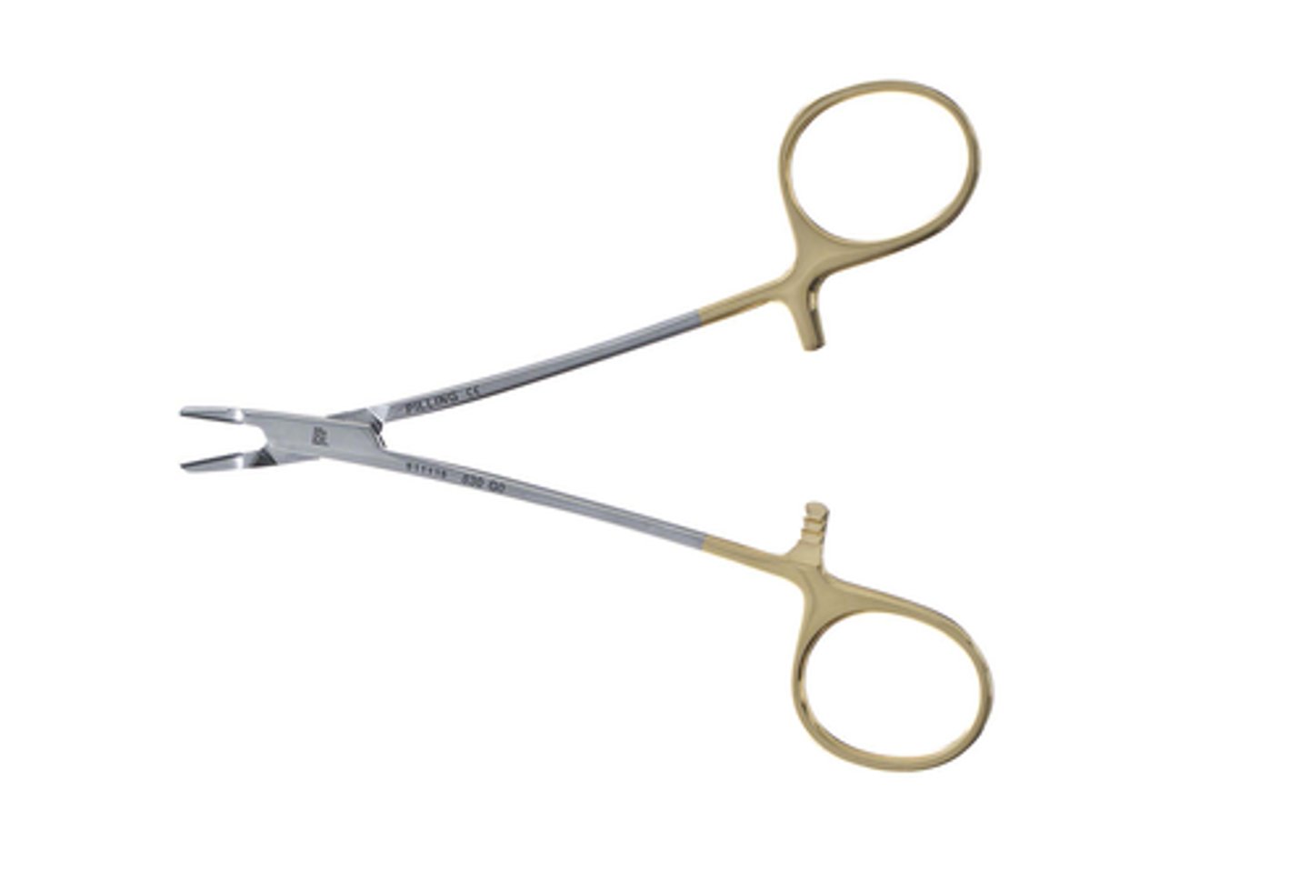 <p>Narrow cross-serrated tips used for tiny needles</p>