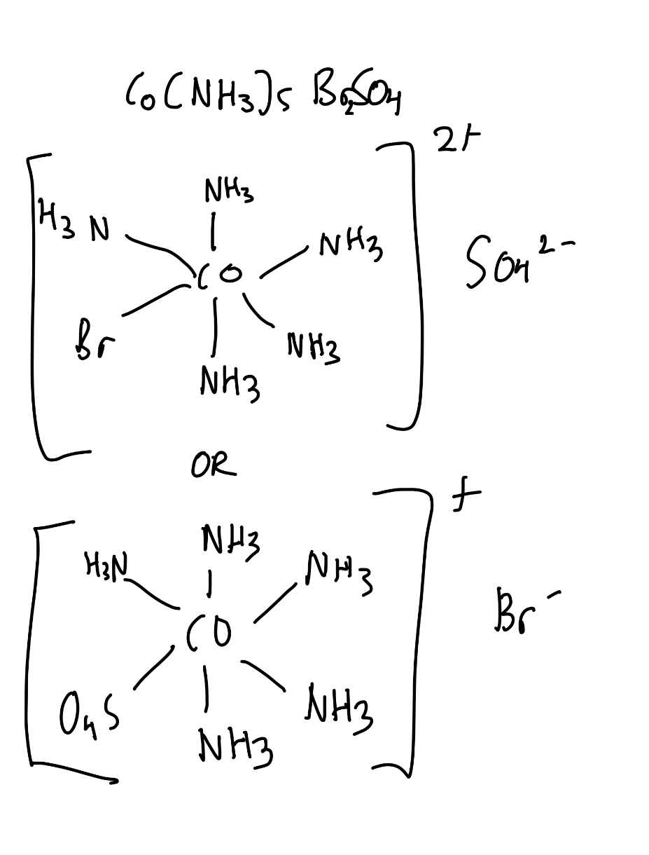 <p>BaSO4 generates a white precipitate, whilst AgBr gives no precipitate.<br><br>If we add BaCl2, if a white precpitate forms, we can deduce that Br formed a coordination bond with CO. Coordination bonds are stronger than ionic bonds, thus the bond isnāt disturbed.</p>