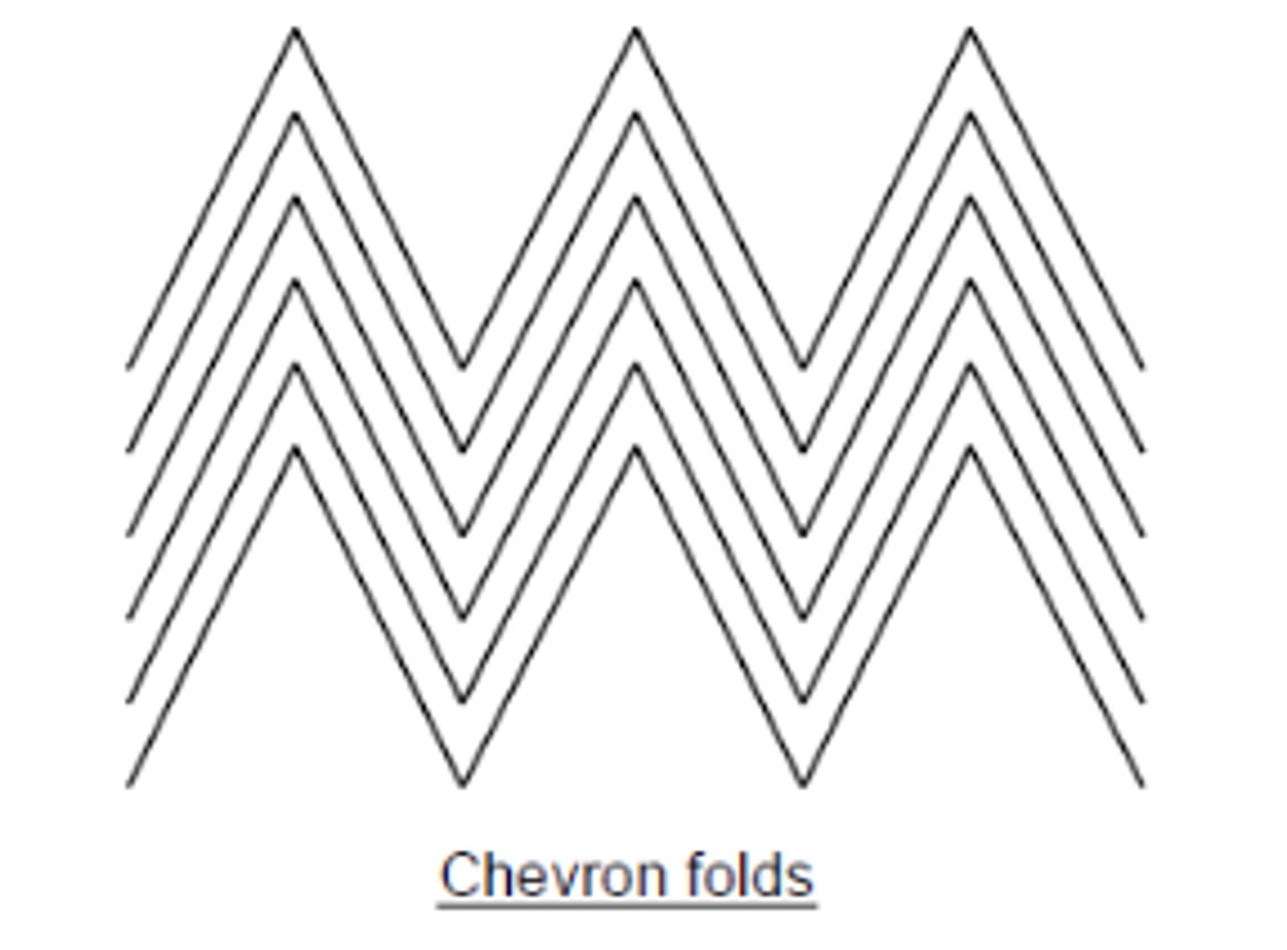 <p>A V-shaped decorative motif</p>