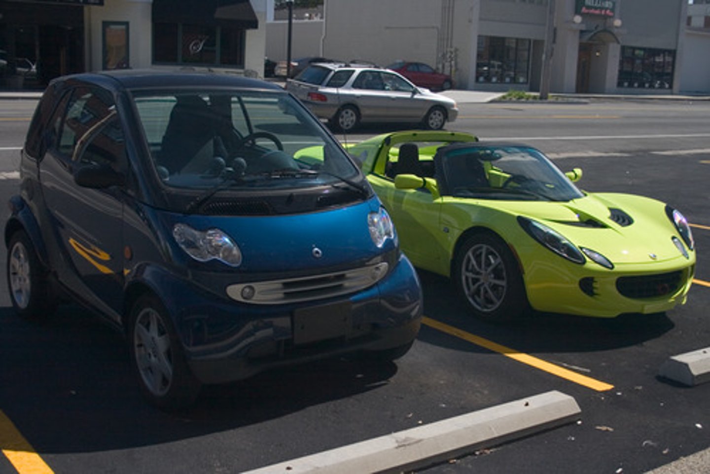<p>It is blue and green.</p>