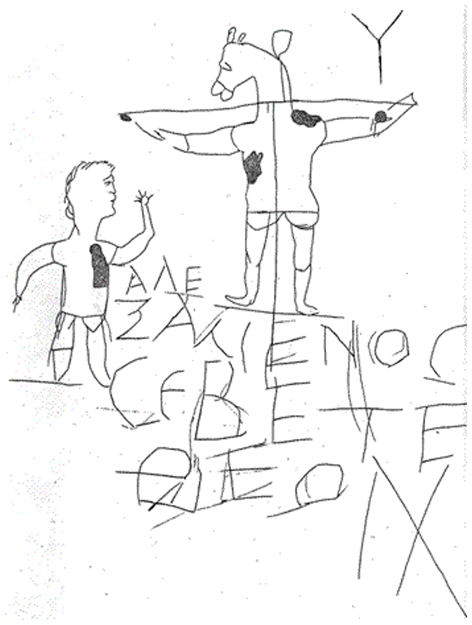 Graffiti in Roman barracks, Late Antique/Early Christian 