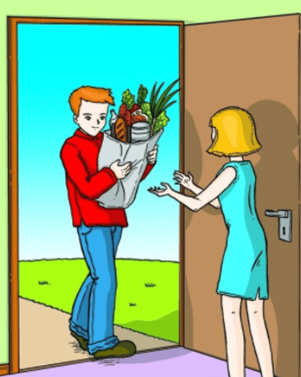 <p>The dog is trained to ______ in the newspaper.</p>