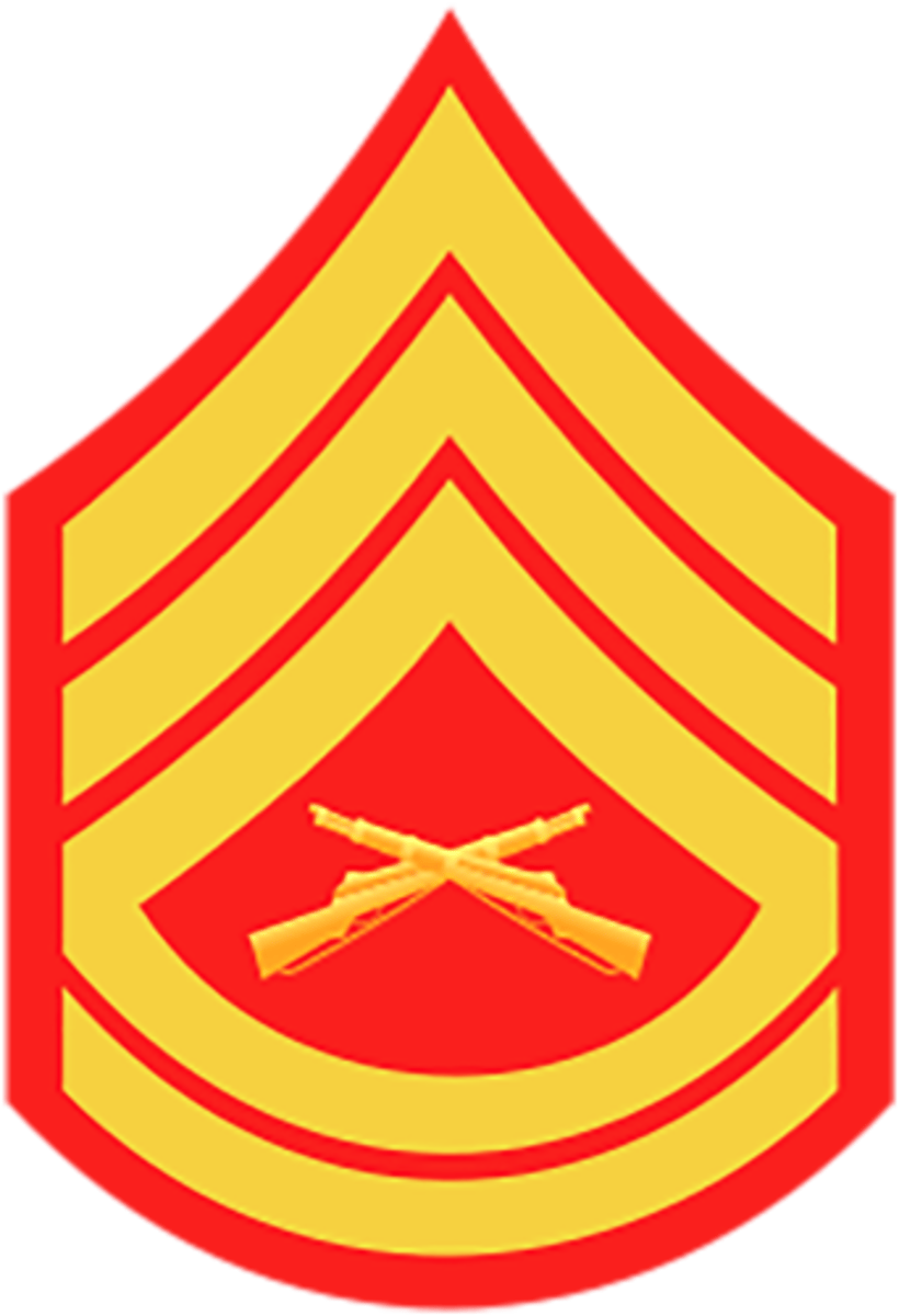 <p>Marine Corps: E-7</p>