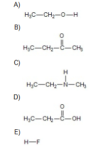 <p><span style="color: rgb(253, 253, 253);"><span>In which of the following compounds will the molecules not form hydrogen bonds with each other (in the pure substance)</span></span></p>