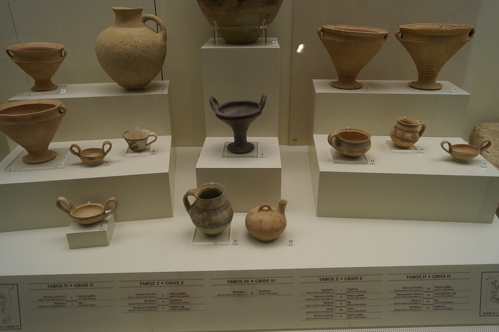 <p>Lots of Pottery - ( Grave Circle B, Mycenae ) </p>