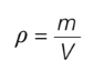 <p>mass/volume</p>