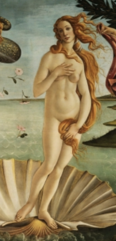 <p><span>covers private parts w/hands, exemplifying modesty and chastity</span></p>