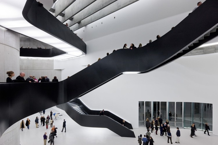 <ul><li><p>By Zaha Hadid (2009)</p></li><li><p>Internal spaces are covered by a glass roof</p></li><li><p>Walls flow and melt into one another</p></li><li><p>Two museums, a library, an auditorium, and a cafeteria.</p></li><li><p>The complex specializes in art of the twenty-first century.</p></li></ul>