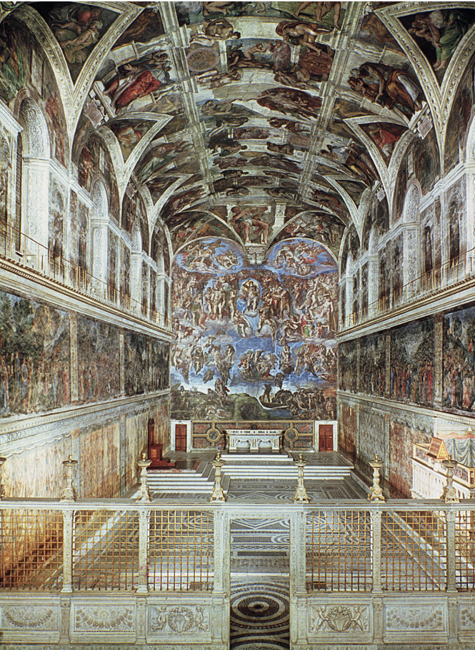 <p><span><span>Art historians have theorized that the differences in tone and style that are evident between Michelangelo’s altar fresco of the Last Judgment and his earlier ceiling frescoes in the Sistine Chapel may be the result of</span></span></p>