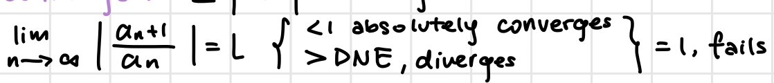 <p>A series where each term after the first is found by multiplying the previous term by a fixed, non-zero number called the common ratio. The sum can converge to a finite value if the absolute value of the ratio is less than one. </p>
