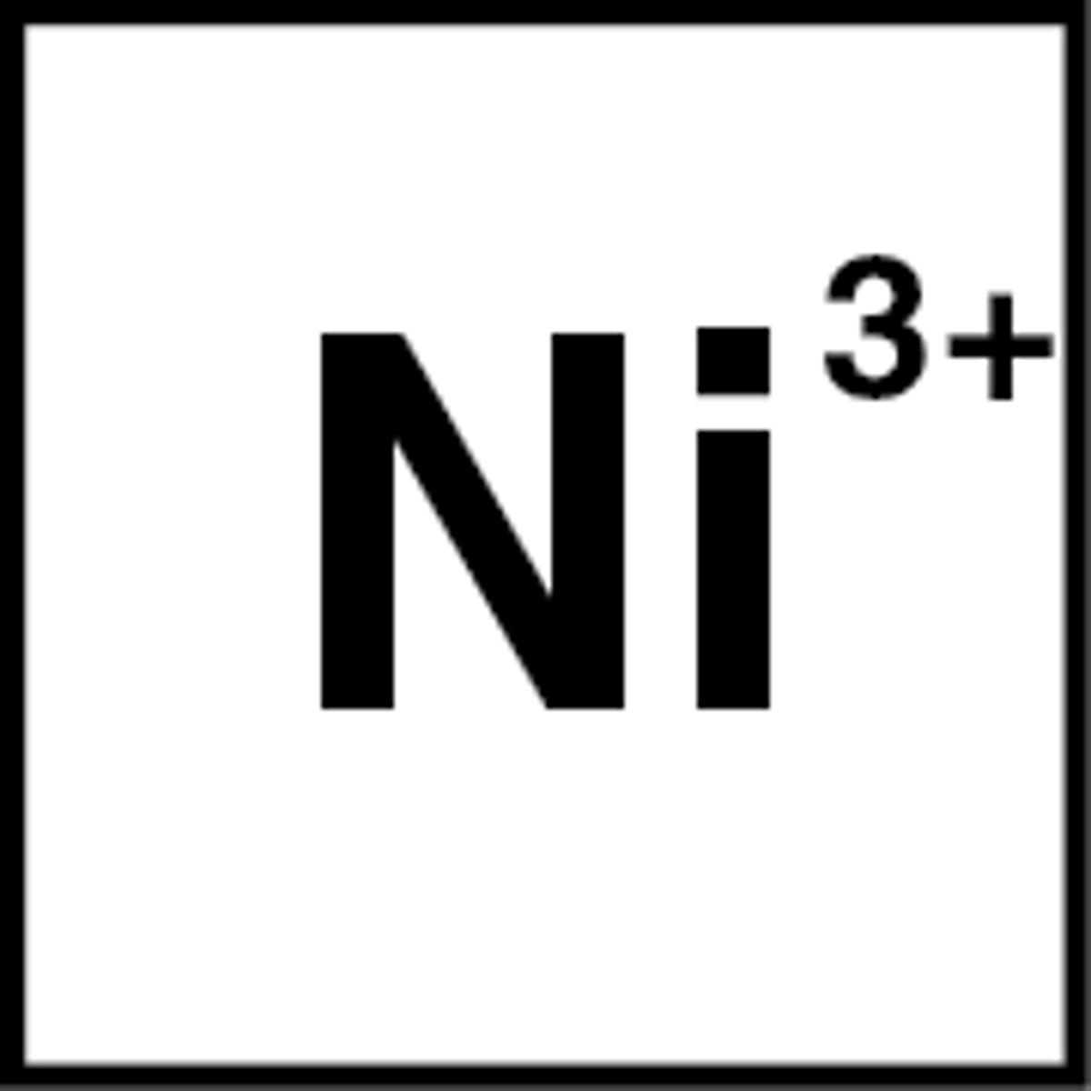 <p>Ni 3+</p>