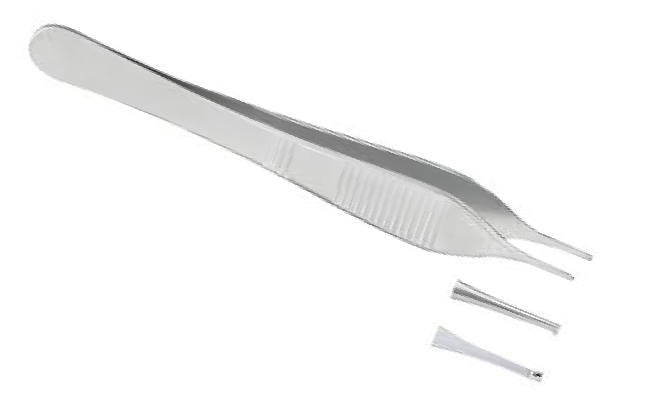 <p>wide thumb grip, rat tooth tip</p>