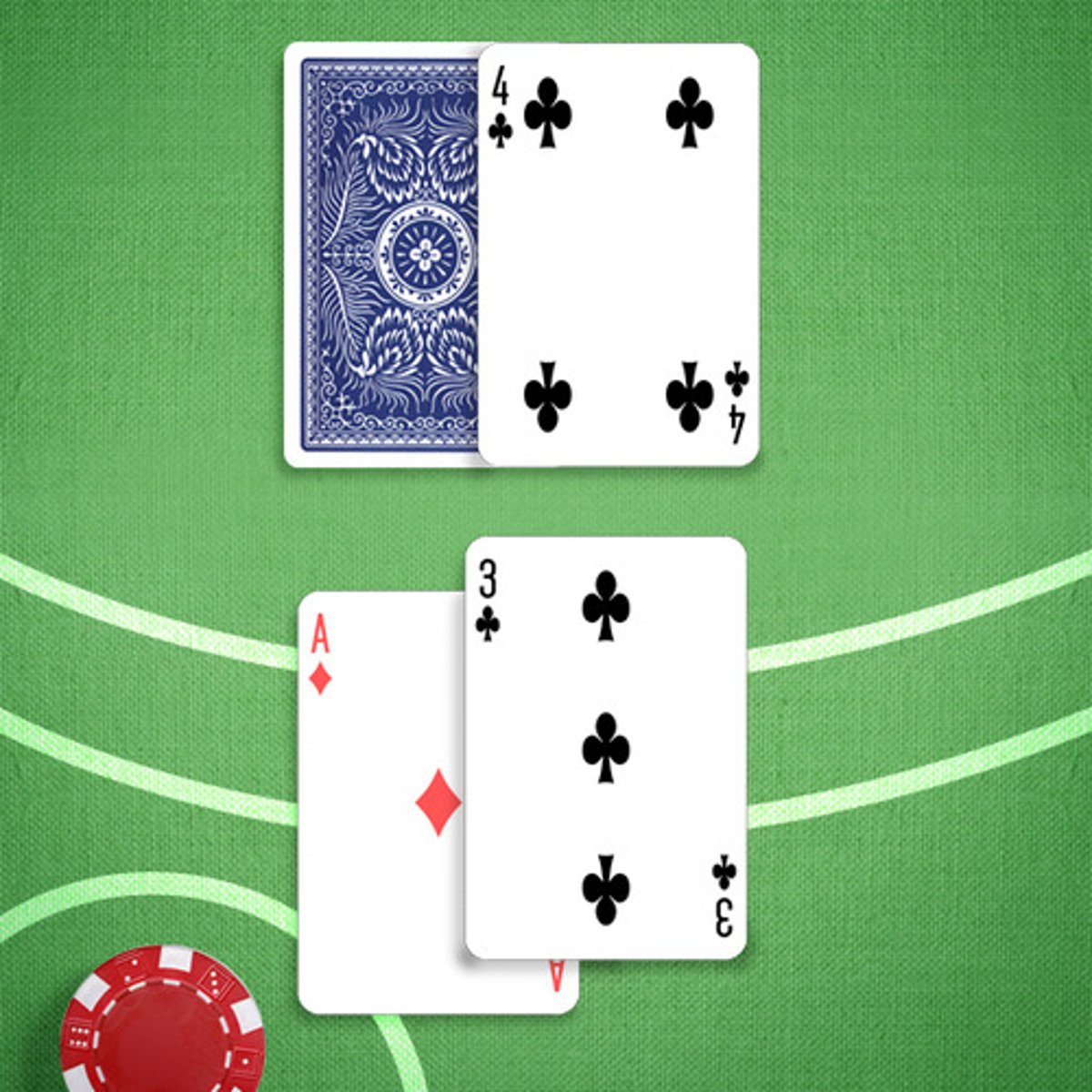 <p>You: 14</p><p>Dealer's Upcard: 4</p>