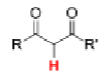 <p>alpha-H of 1,3- Diketones </p>