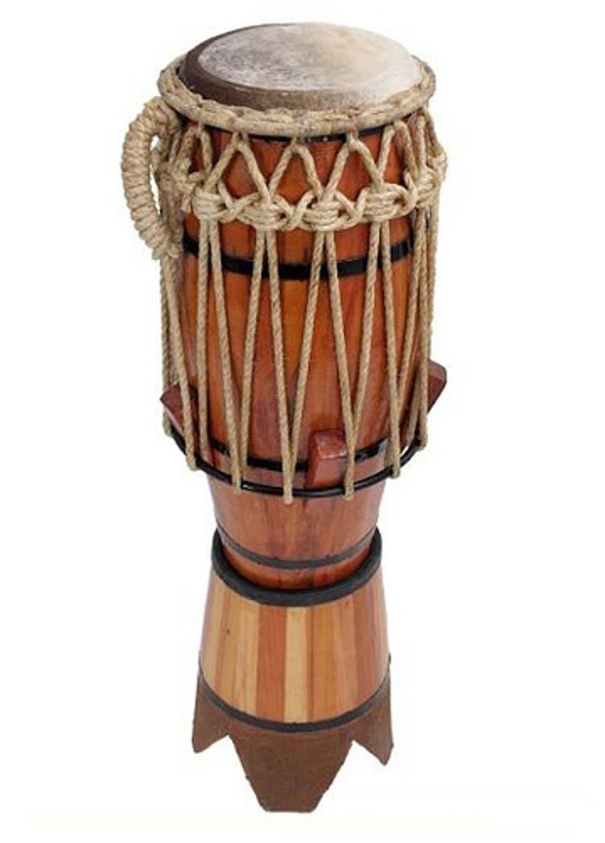 <p>A tall cylindrical drum used in a capoeira orchestra</p>