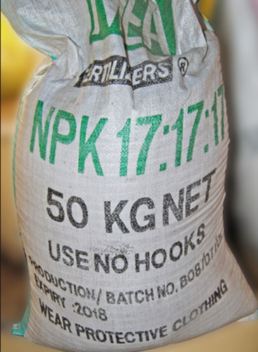 the most commonly used fertilisers are the soluble, artificial (inorganic) fertilisers containing nitrate, phosphate & potassium ions (NPK)
made from rocks