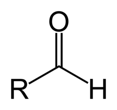 <ul><li><p>suffix al</p></li><li><p>Common names include</p></li></ul><ul><li><p>formaldehyde for methanal (R = H)</p></li><li><p>Acetyldehyde for ethanal ( R = CH3)</p></li><li><p>Propionaldehyde for propanal (R = CH3CH2)</p></li></ul>