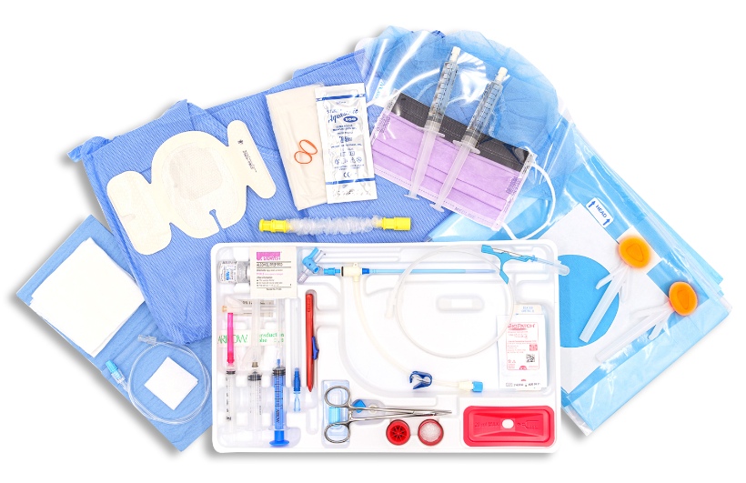 <p>Medical supplies designed for performing procedures that require percutaneous sampling or pressure monitoring of fluids.Percutaneous sheath introducer. </p>