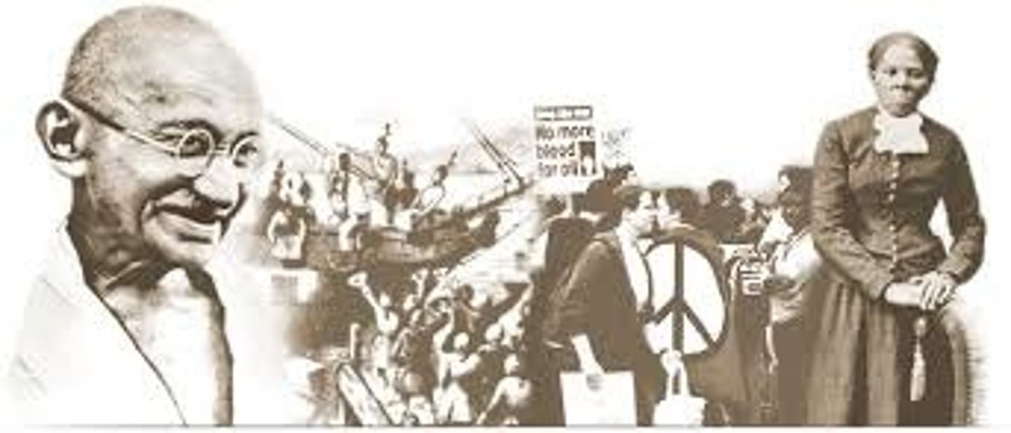 <p>A form of political participation that reflects a conscious decision to break a law believed to be immoral and to suffer the consequences.</p>