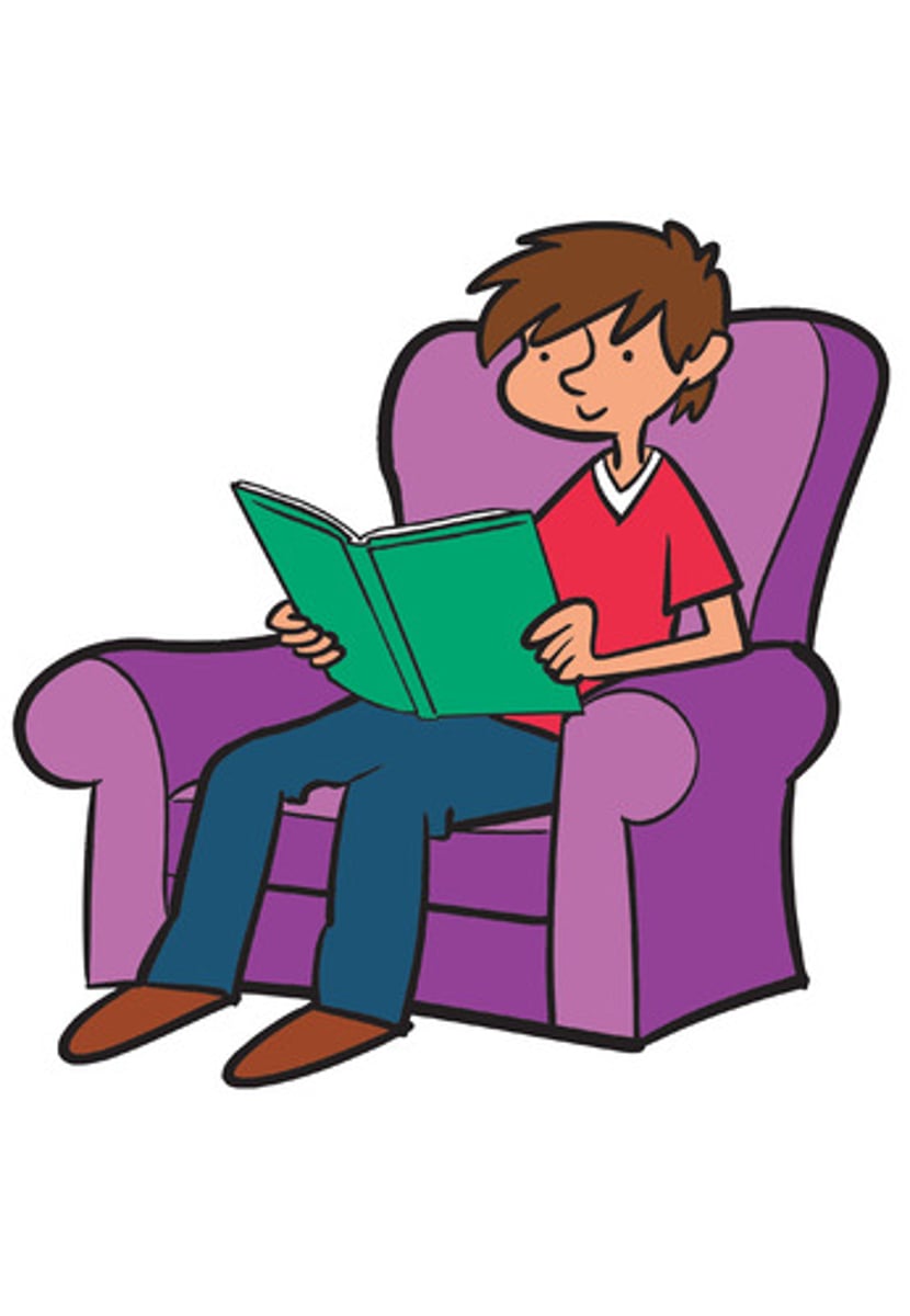 <p>to read a book</p>