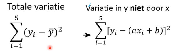 <p>Een mate voor hoe goed de kalibratielijn precies door de datapunten loopt. Bij een waarde van 1 gaat het precies door alle datapunten en bij een waarde van 0 totaal niet</p>