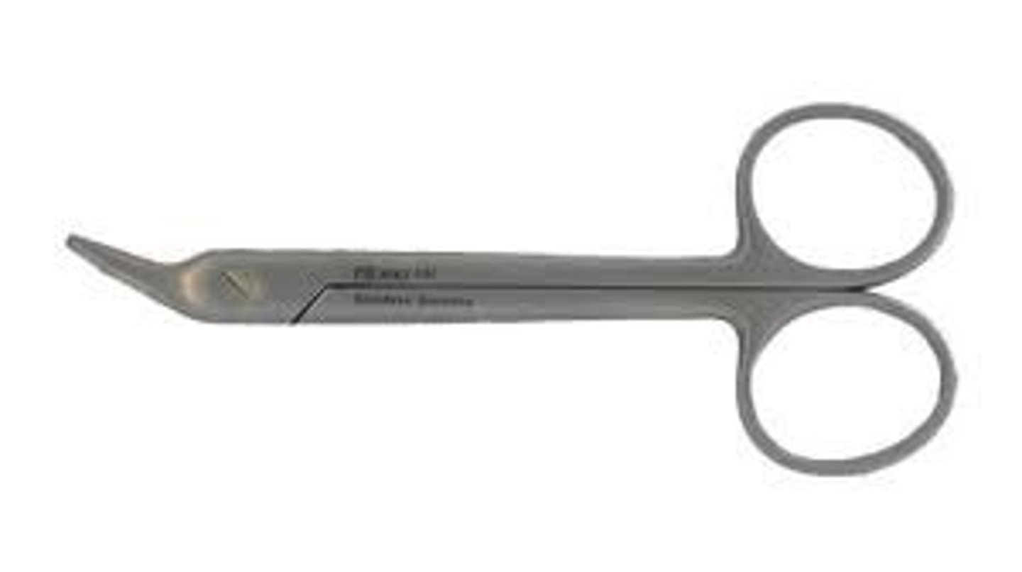 <p>used in orthopedic procedures to cut wire</p><p>~compact blades</p><p>~4 3/4 inches long</p><p>~serrated surface</p>