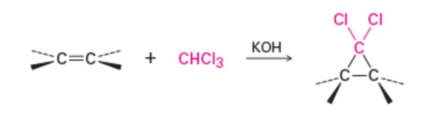 <p>Dichlorocarbene addition</p>