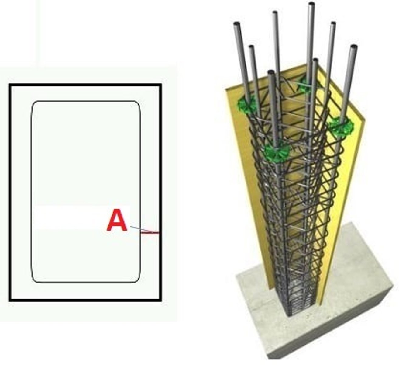 <p>the amount of concrete required to protect steel reinforcement from fire and corrosion</p>