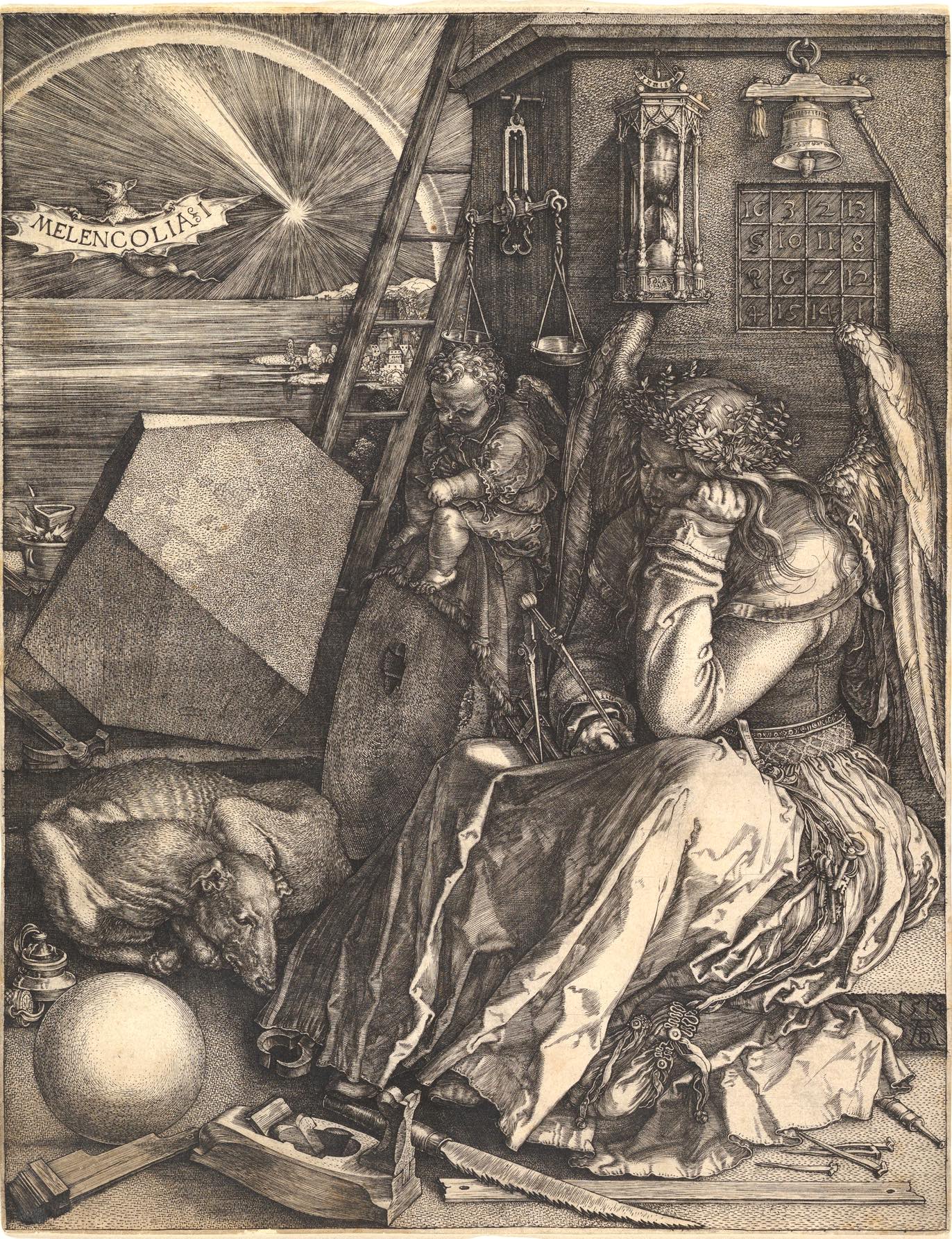<p>Melancholia I, northern renaissance</p>