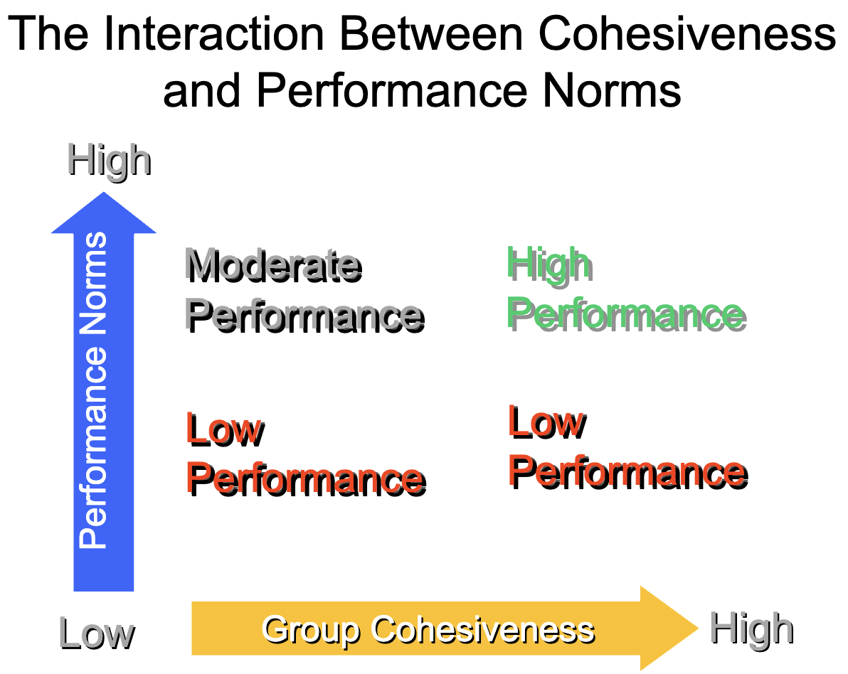 <p>Tendency for a group to be in unity while working<br>toward a goal</p>