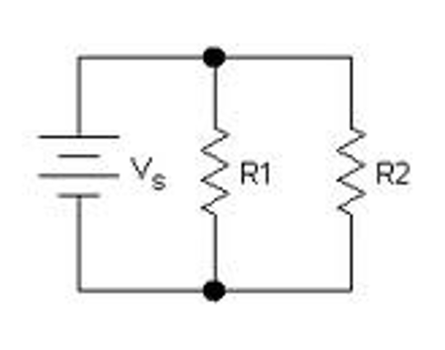 <p>the sum of the current through each circuit element is equal to the total circuit current.</p><p>the voltage across each circuit element is eh same and is equal to the total circuit voltage.</p><p>the total resistance is the inverse of the sum of the reciprocals of each individual resistance.</p>