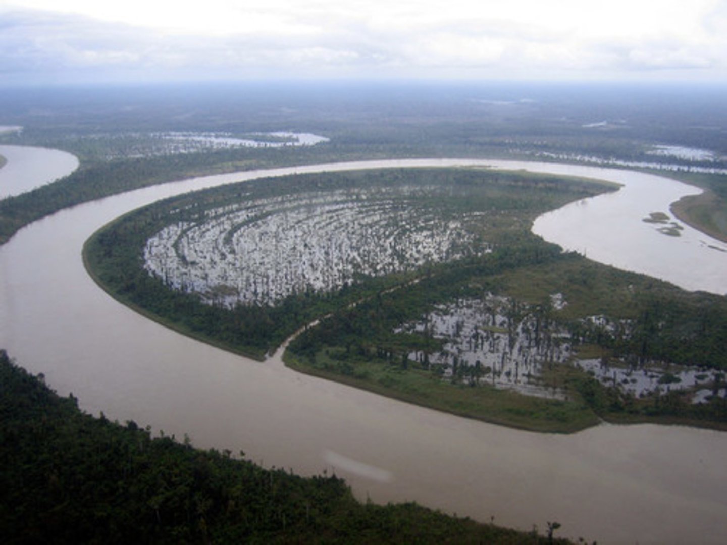 <p>The flat, low-lying land on either sides of the rivers where sediment is deposited formed by flooding and often gets flooded.</p>