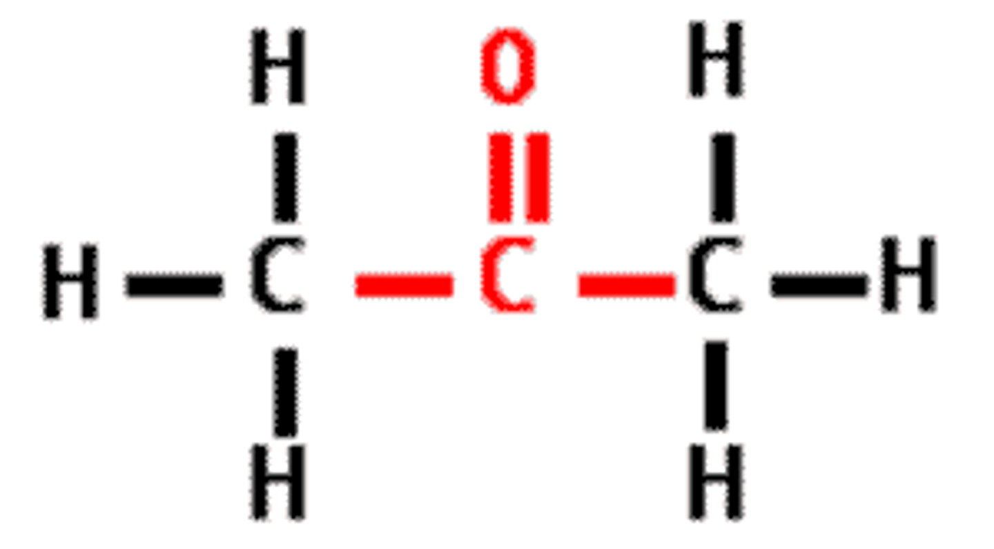 <p>functional group - ketones or aldehydes, sugars</p>