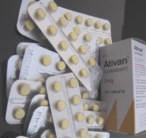 <p>Ativan (benzodiazepine)</p>