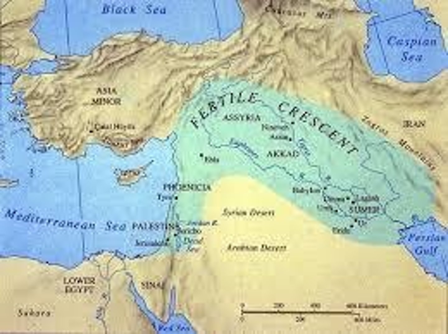<p>A region in the Middle East known for its rich soils and early agricultural development.</p>