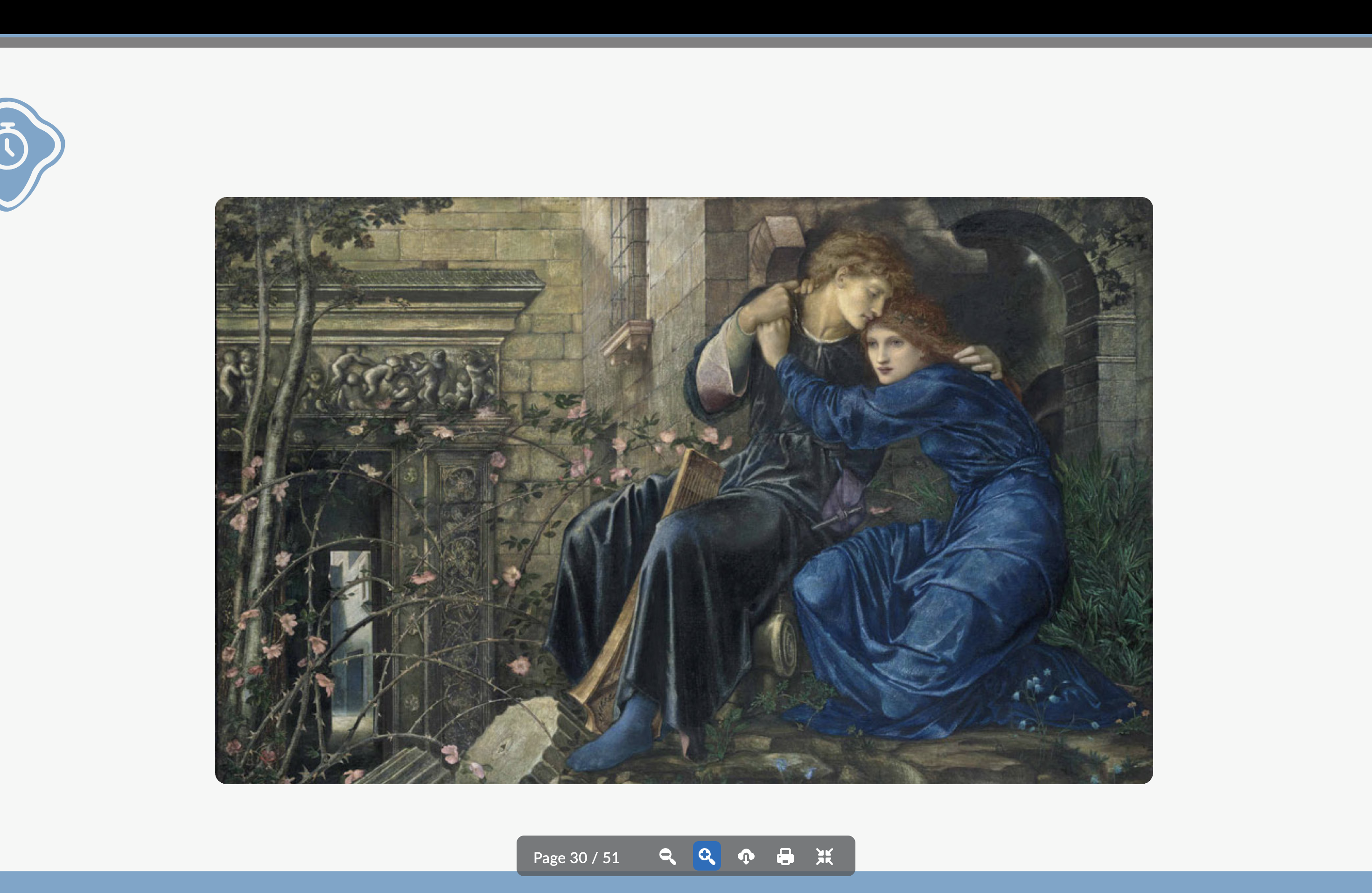 <p>A member of The Brotherhood/Pre-Raphaelites<br>Moody, dreamlike work</p>